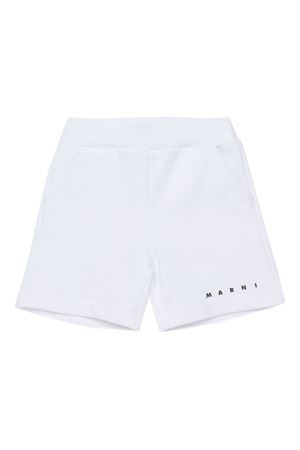 bermuda in cotone bianco MARNI KIDS | M01666M00V00M100